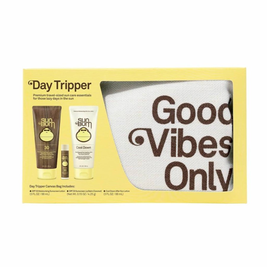 Sun Bum Travel Size Sun Care Kit - SPF 30 Sunscreen Lotion, Face Stick & Lip Balm - Broad Spectrum UVA/UVB Protection - TSA Friendly & Hawaii Compliant