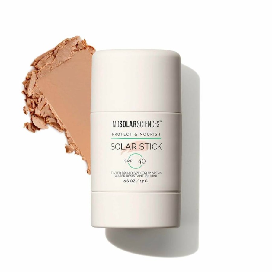 Amazon MDSolarSciences Mineral Sunscreen Stick SPF 40 - Broad Spectrum UV Protection, Water-Resistant, Zinc Oxide, Travel-Friendly, Sheer Matte Finish, 0.6 Oz
