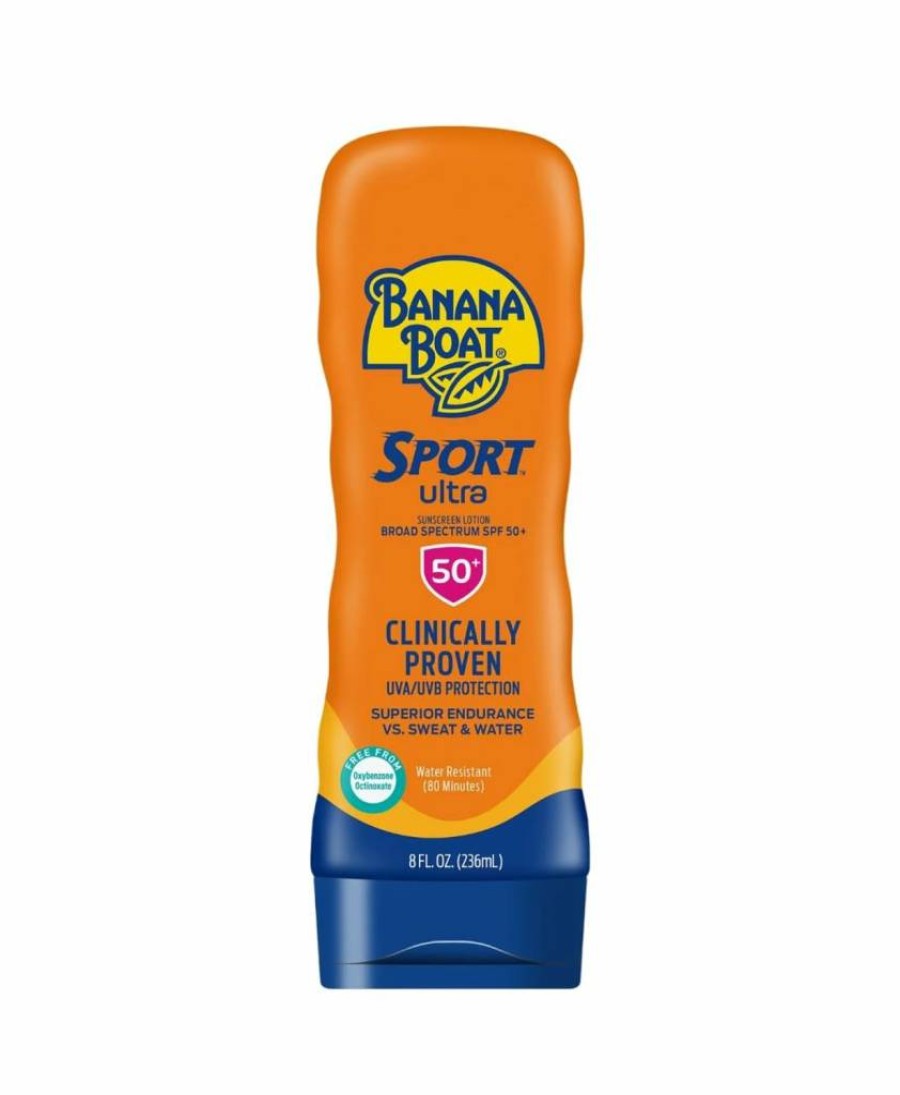 Banana Boat Sport SPF 50 Sunscreen Lotion, 8 oz (235 ml) - 6 Pack, Water-Resistant, Broad Spectrum UVA/UVB Protection