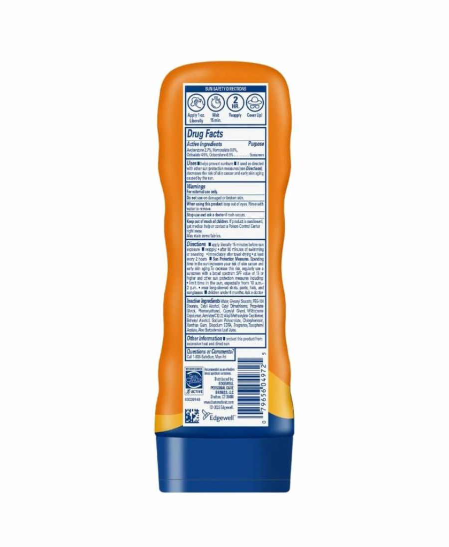 Banana Boat Sport SPF 50 Sunscreen Lotion, 8 oz (235 ml) - 6 Pack, Water-Resistant, Broad Spectrum UVA/UVB Protection
