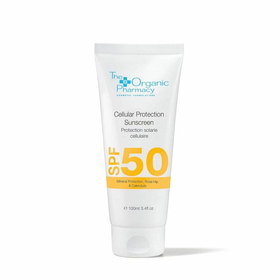 The Organic Pharmacy SPF 50 Mineral Sunscreen for Face & Body – UVA/UVB Protection, Natural Antioxidants, Lightweight & Non-Greasy – 3.4 Oz
