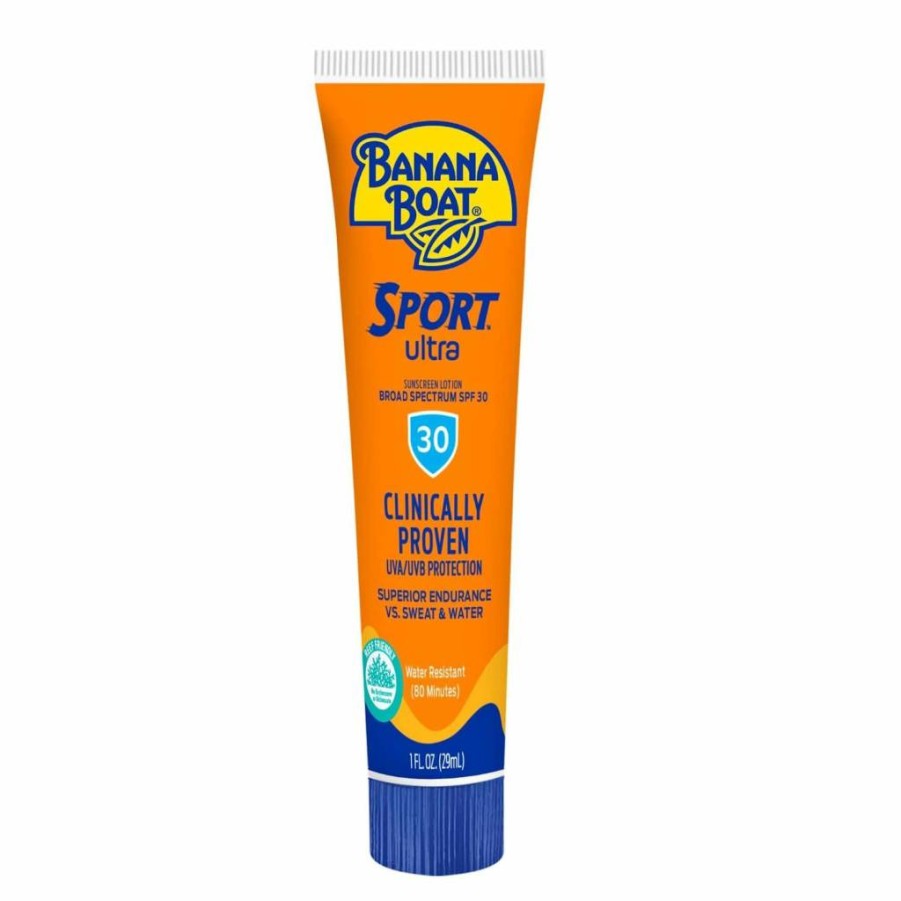 Banana Boat Sport Sunscreen SPF 30 Travel Packets, 0.4 Fl Oz (24 Pack) – Water-Resistant, UVA/UVB Protection, Portable Sunscreen Lotion for Active Outdoor Use