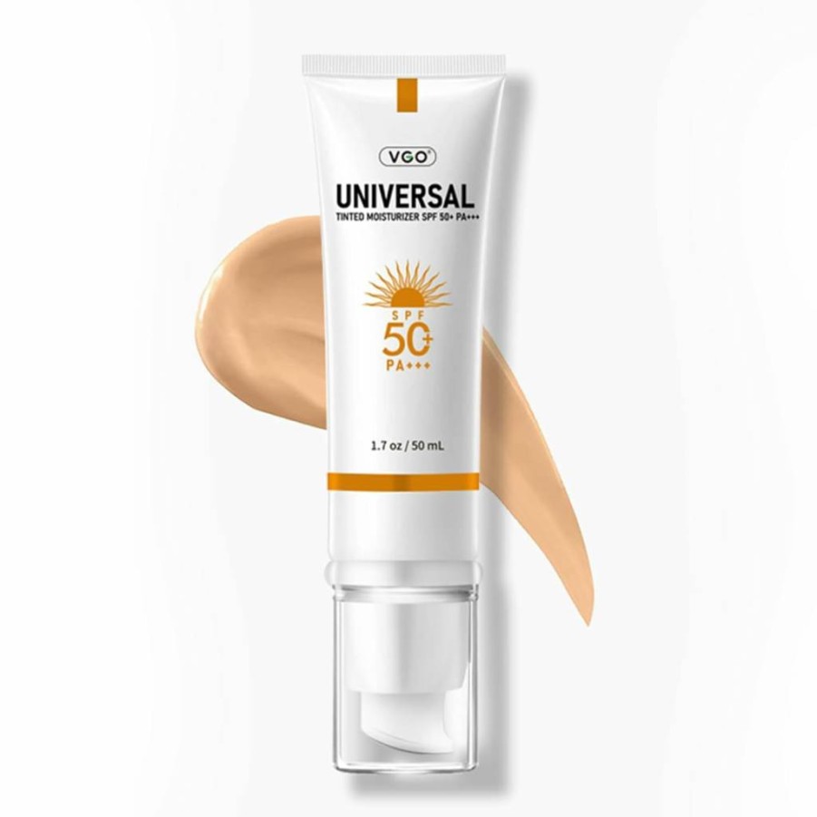 VGO Clear Face Sunscreen SPF 50 – Hydrating Sun Essence for UVA/UVB Protection, Non-Sticky & Travel Size (50ml / 1.7oz)