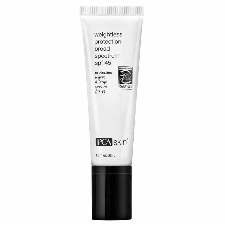 Amazon PCA Skin Weightless SPF 45 Sunscreen - Oil-Free, Hydrating Facial Sunscreen with Zinc Oxide for Acne-Prone & Sensitive Skin (1.7 Fl Oz)