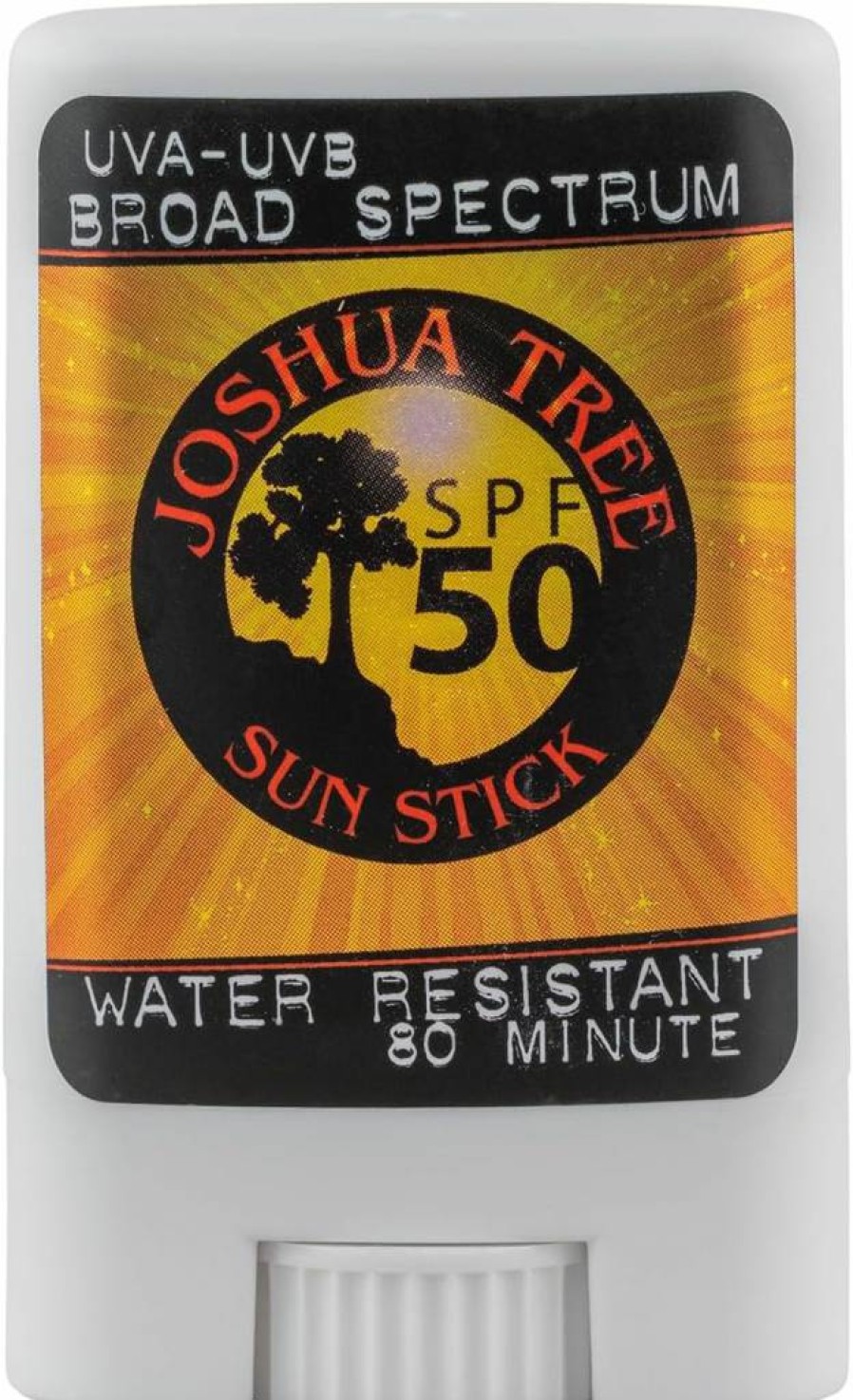 Joshua Tree SPF 50 Natural Sun Stick - Vegan Face Sunscreen for Sensitive Skin, UVA/UVB Protection, Water-Resistant