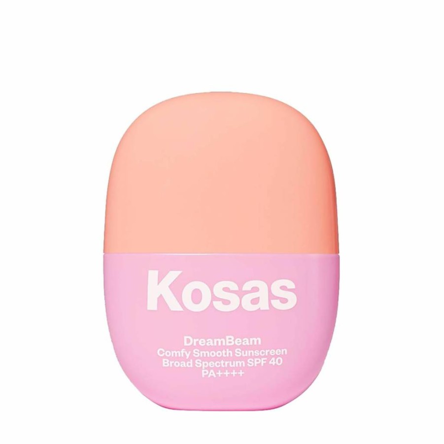 Kosas Dreambeam SPF 40 Sunscreen - Lightweight Face Sunscreen with Hyaluronic Acid, Ceramides & Peptides, Golden Glow Tint, Water-Resistant, 40ml