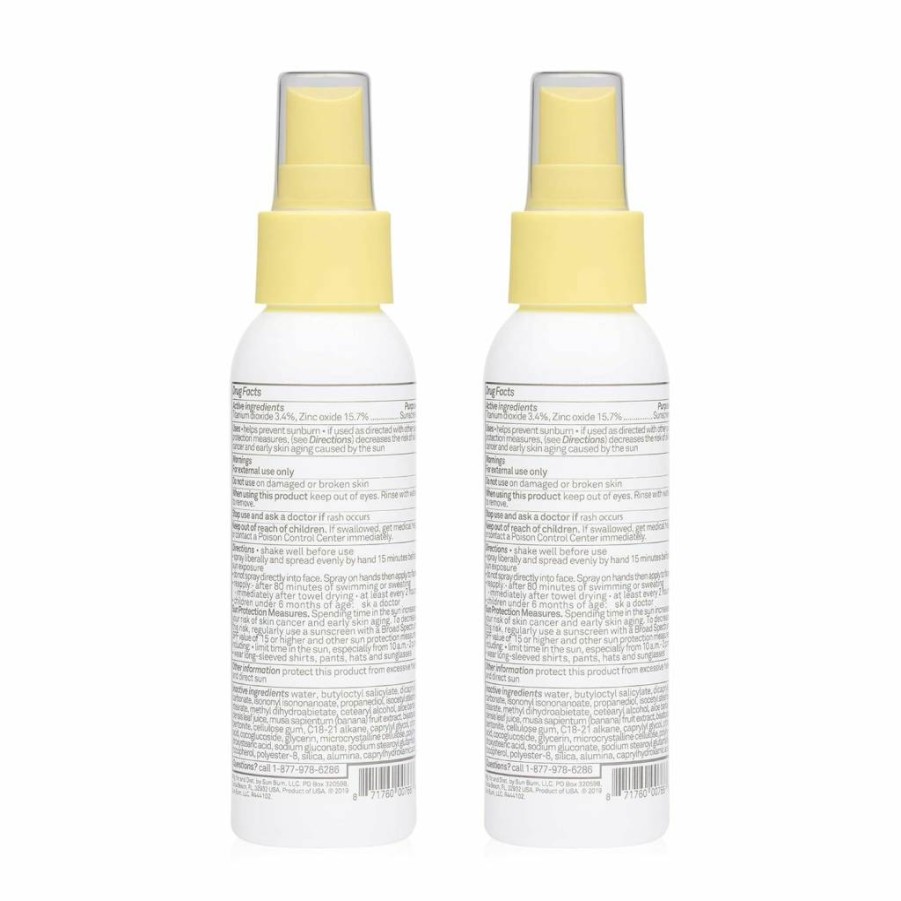 Sun Bum Baby Bum Mineral SPF 50 Sunscreen Spray - Vegan, Hawaii Compliant, Fragrance-Free, UVA/UVB Protection for Sensitive Skin, Travel Size 3 oz