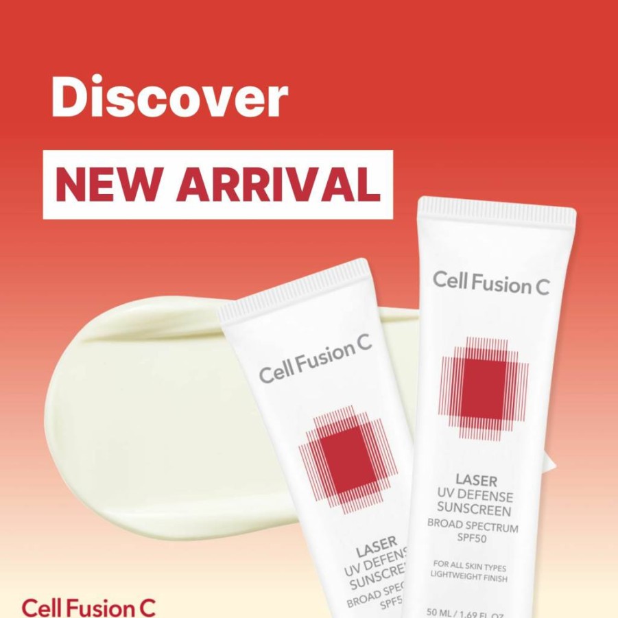 Cell Fusion C Laser UV Defense Sunscreen SPF 50 - PDRN & 6 Ceramides, No White Cast, Matte Finish, Broad Spectrum Korean Facial Sunscreen, 50ml / 1.69 Fl.Oz