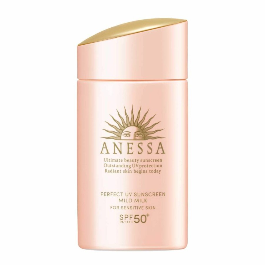 Anessa Mild Milk SPF50+ PA++++ Perfect UV Sunscreen – 60ml Water-Resistant & Gentle Protection