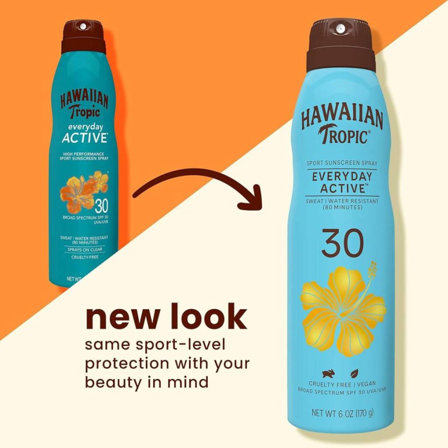 Hawaiian Tropic Weightless Hydration Sunscreen Spray SPF 70, 6 oz – Oxybenzone-Free, Broad Spectrum, Lightweight & Hydrating Sunblock for All Skin Types