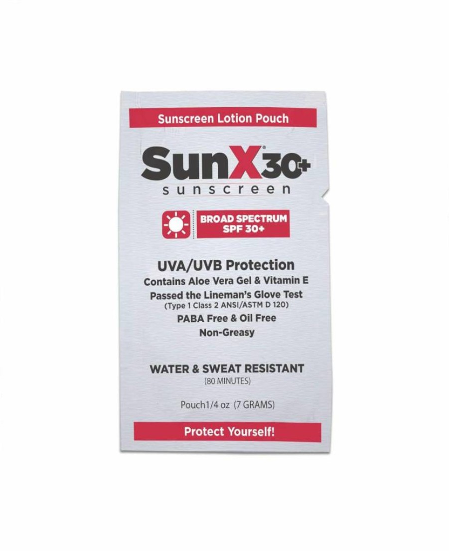 CoreTex SPF 30 Sunscreen Lotion Pouch, 0.25 oz, White (Pack of 100) - SunX Series