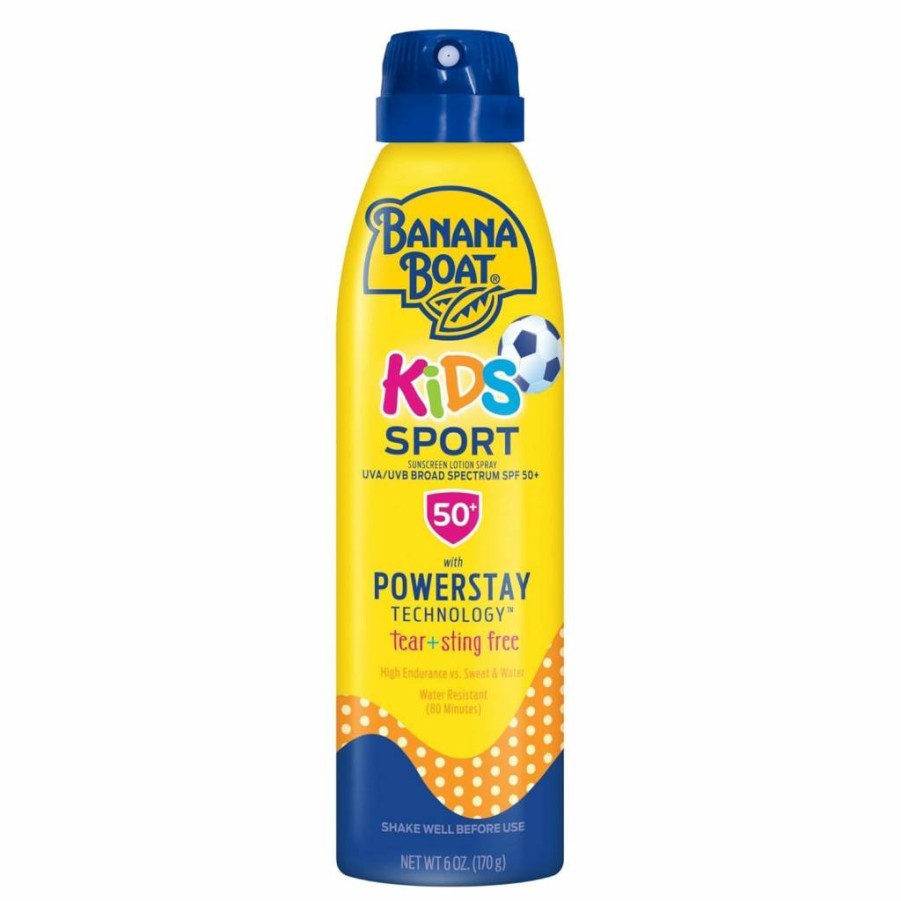 Banana Boat Kids SPF 50 Sunscreen Spray, 6oz | Oxybenzone & Alcohol-Free, Water-Resistant, Broad Spectrum UVA/UVB Protection for Children