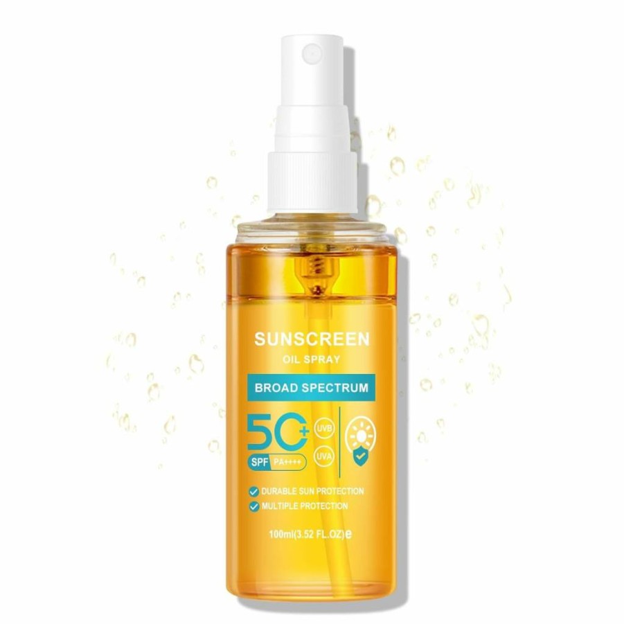 KYDA SPF 50 Sunscreen Spray – Lightweight Hydrating Glow Oil Mist with Broad Spectrum UVA/UVB Protection, Refreshing Sunscreen for All Skin Types