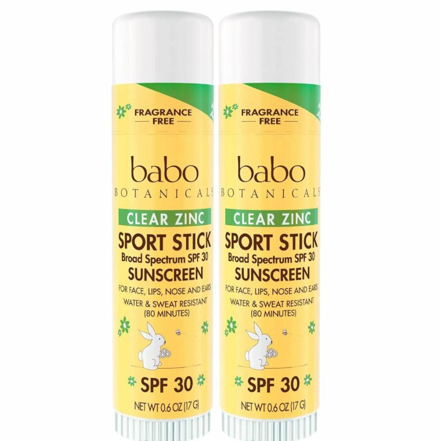 Amazon Sheer Zinc Mineral Sunscreen Stick SPF 30 - Natural Zinc Oxide, Fragrance-Free, Water Resistant, Made Safe Certified - Sport & Outdoor Protection