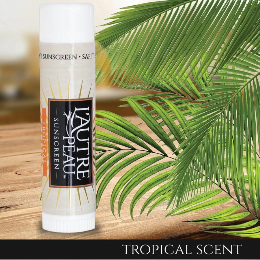 L'Autre Peau SPF 30 Sunscreen Stick 3-Pack – Travel Size, Non-Greasy, Water Resistant, Tropical Scent, TSA Approved for Men, Women & Kids