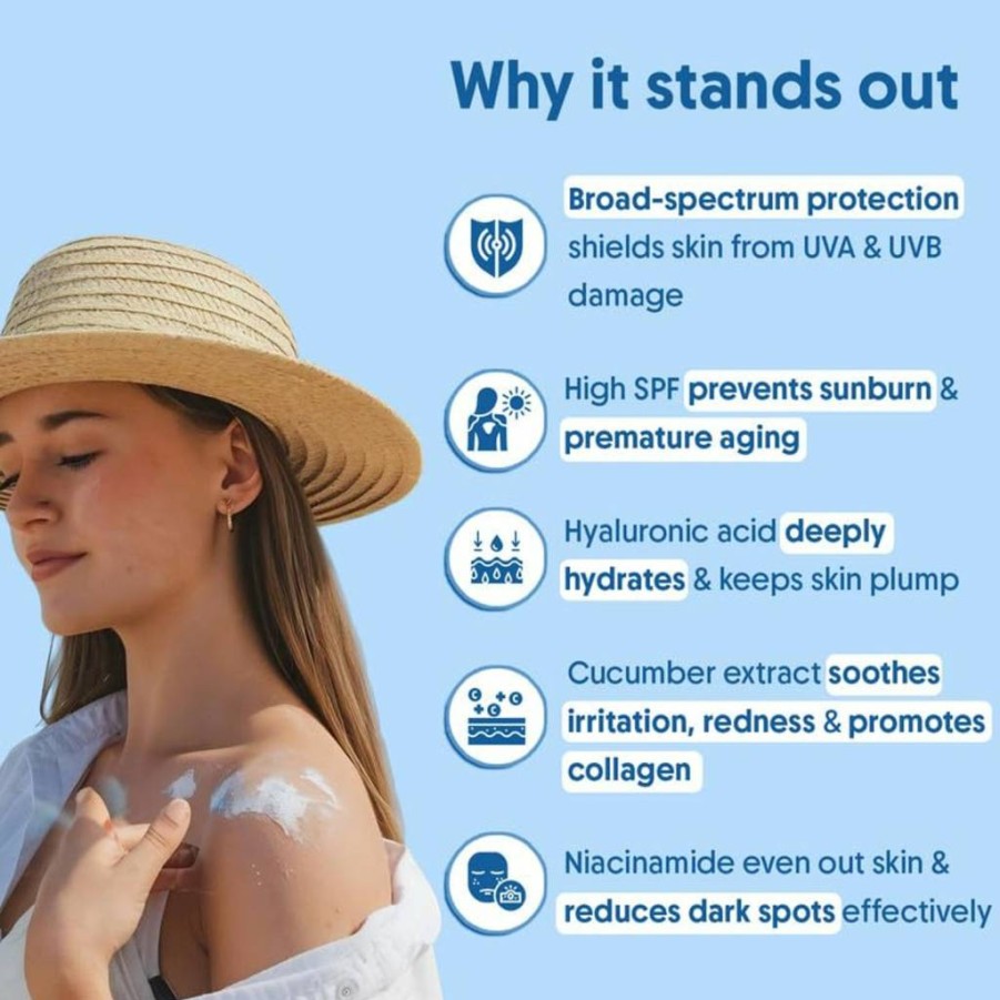 Aravi Organic SPF 50 PA++++ Mineral Sunscreen Body Spray - Zinc Oxide & Titanium Dioxide, Water-Resistant, Broad Spectrum UVA/UVB Protection for All Skin Types - 3.3 Fl Oz (100ml)