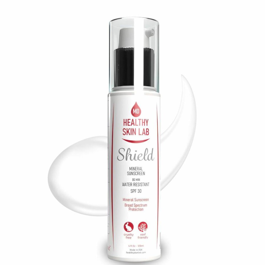 Healthy Skin Lab SPF 30 Mineral Sunscreen for Face & Body – Zinc Oxide & Titanium Dioxide Broad Spectrum Shield, Moisturizer for Sensitive Skin, Dermatologist Recommended, 4oz