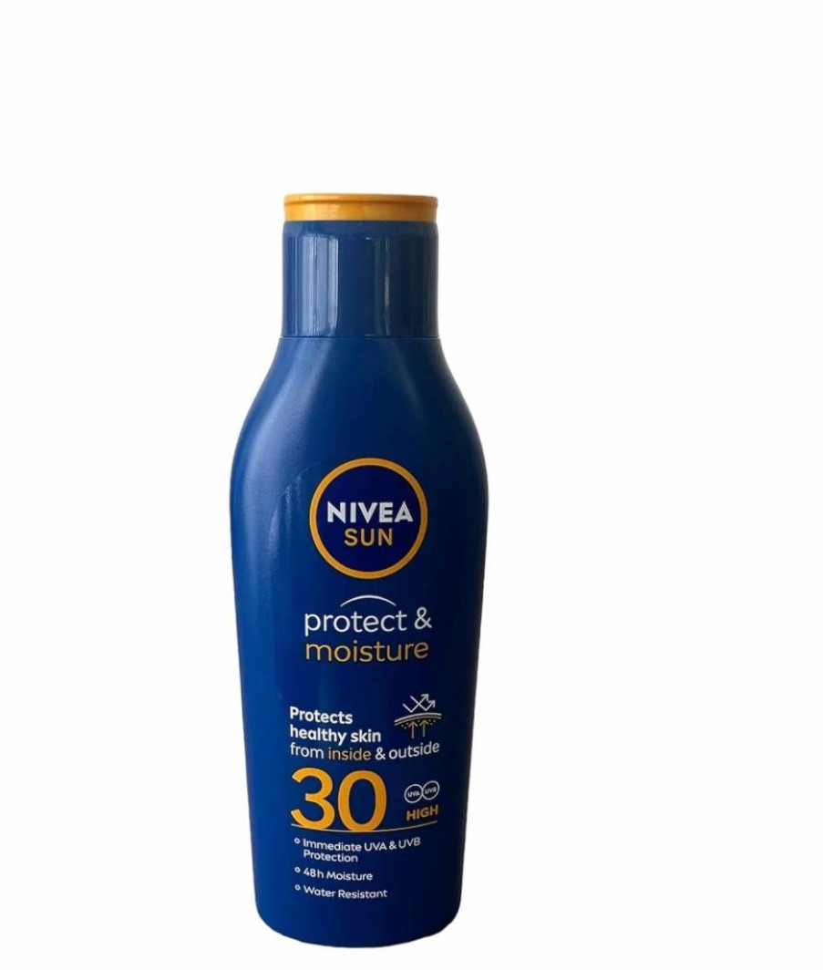 Nivea Sun Protect & Moisture SPF 30 Moisturising Sun Lotion 200ml – Hydrating & Broad Spectrum Protection