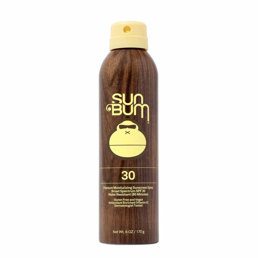 Sun Bum SPF 50 Sunscreen Spray - Broad Spectrum Moisturizing Body Sunscreen with Vitamin E, Hawaii 104 Act Compliant, Reef Safe (Octinoxate & Oxybenzone Free), 6 oz