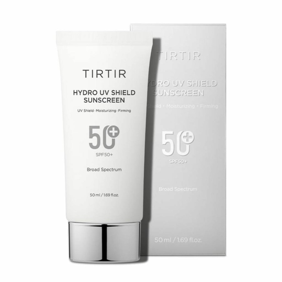 TIRTIR Hydro UV Shield Sunscreen SPF 50+ PA++++ | Lightweight, No White Cast, Non-Greasy Korean Sunscreen for Face | Broad Spectrum UVA/UVB Protection | 1.69 Fl Oz