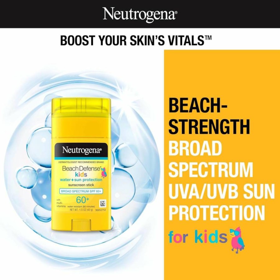 Neutrogena Kids Beach Defense Sunscreen Spray SPF 70 – Broad Spectrum UVA/UVB Protection, Water-Resistant, Oxybenzone-Free, Fast-Drying, 6.5 Oz (Pack of 2)