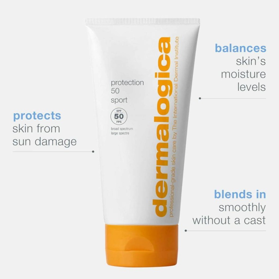 Amazon Broad Spectrum SPF 50 Sunscreen Lotion - Dermalogica Protection 50 Sport (5.3 Fl Oz) Face & Body Moisturizer