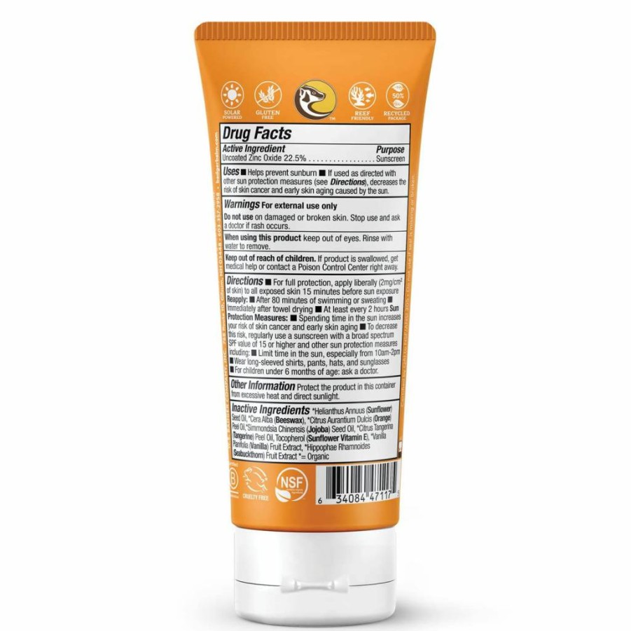 Badger Kids Mineral Sunscreen SPF 40 - 98% Organic Zinc Oxide Sunblock for Face & Body, Water Resistant, Reef Safe, Hawaii Approved, 2.9 Fl Oz (2-Pack)