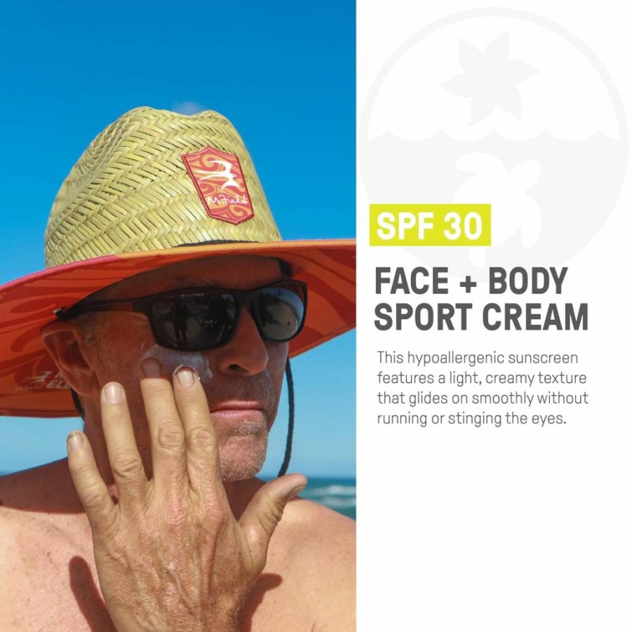 Raw Elements SPF 30 Organic Zinc Oxide Sunscreen - Non-Nano, Water Resistant 80 Min, Reef Safe, Face & Body Sunblock for All Ages, Travel Size 1.8 Oz Tin