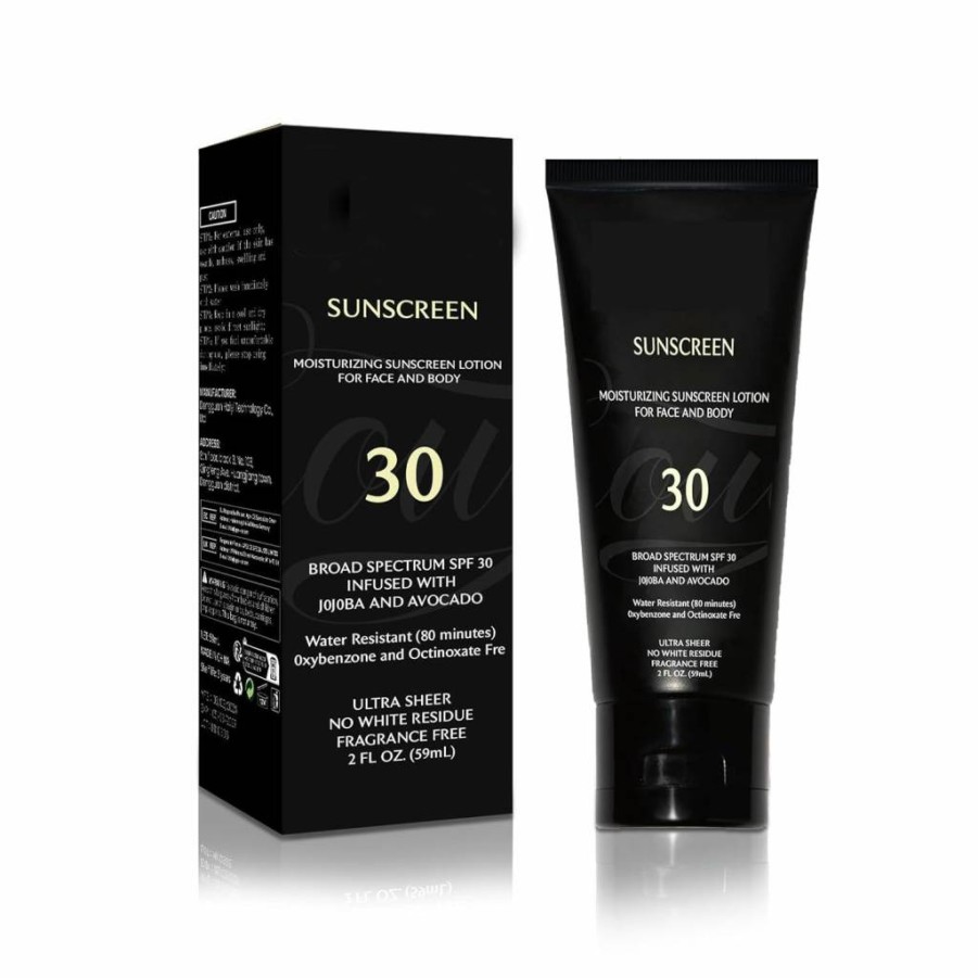 YFKEJI SPF 30 Sunscreen for Dark Skin - No White Cast Moisturizing Face & Body Sunscreen for Black Women & Girls