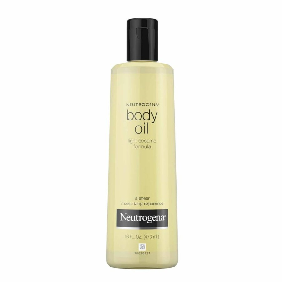 Neutrogena Light Sesame Body Oil, 8.5 Fl Oz - Hydrating Bath & Shower Oil for Dry Skin, Radiant Glow Moisturizer, Smooth & Nourished Skin