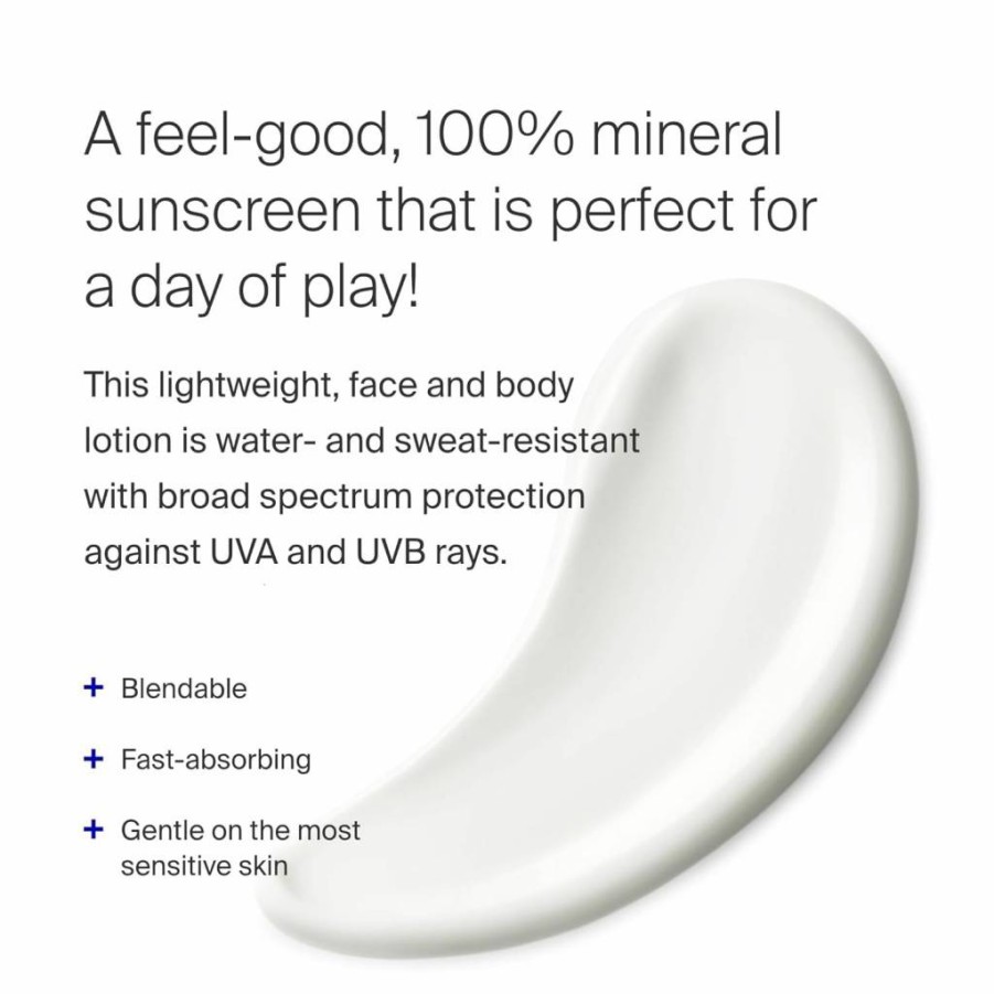 Supergoop! Play Mineral Sunscreen Lotion SPF 50 - 3.4 oz Broad Spectrum Face & Body Sunscreen - Lightweight, Water-Resistant with Green Algae - Fast Absorbing UV Protection