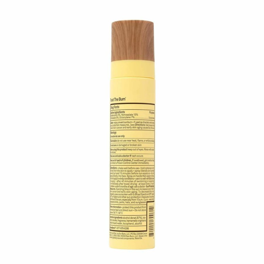 Sun Bum SPF 45 Sunscreen Spray - Broad Spectrum Face & Body Sunscreen with Vitamin E, Travel Size 3.4 oz, Reef Safe, Octinoxate & Oxybenzone Free