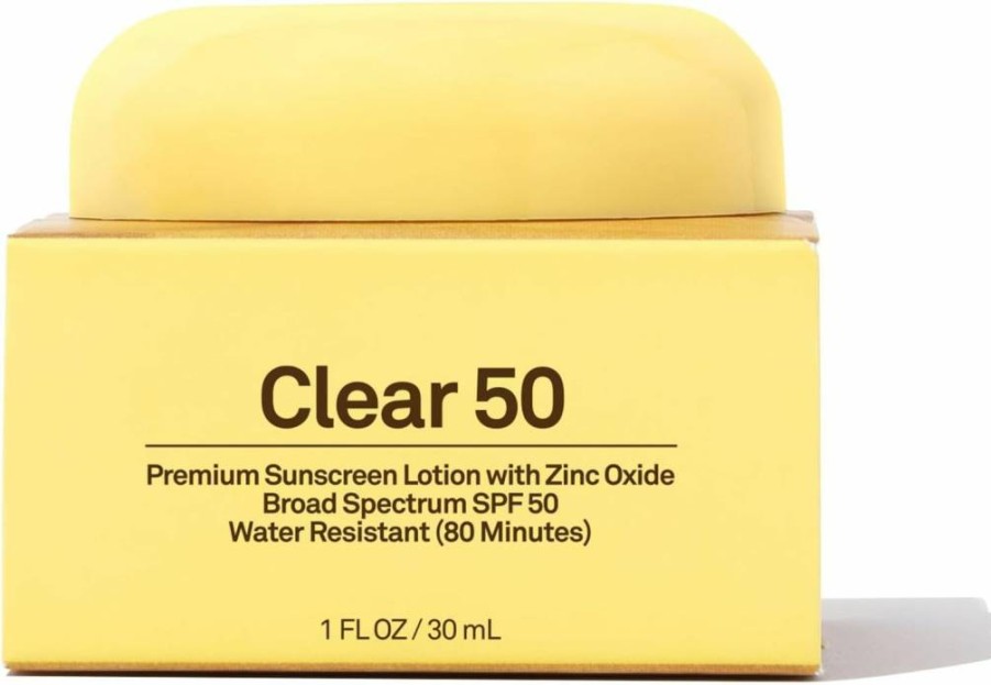Sun Bum SPF 50 Face Sunscreen with Zinc Oxide - Broad Spectrum Moisturizing Facial Cream, Vitamin E Enriched, Hawaii 104 Act Compliant, Octinoxate & Oxybenzone Free, Travel Size 1 Oz