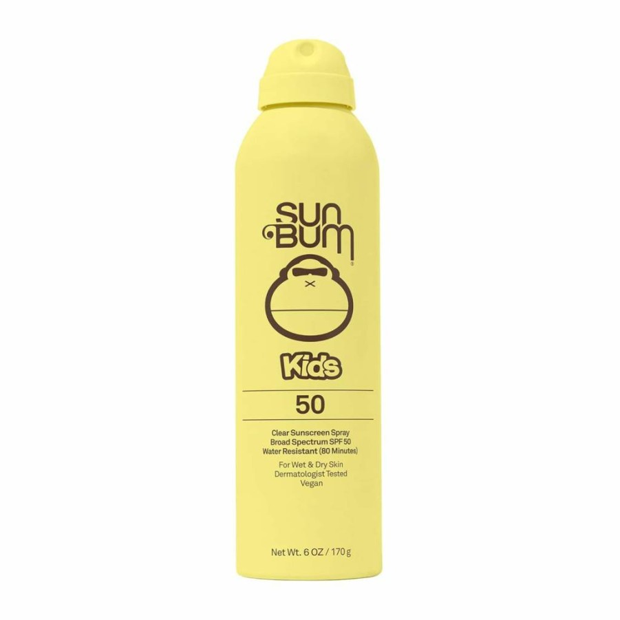 Sun Bum Kids SPF 50 Sunscreen Spray - Broad Spectrum, Water-Resistant, Vitamin E, Hawaii 104 Act Compliant, Octinoxate & Oxybenzone Free, 6 oz