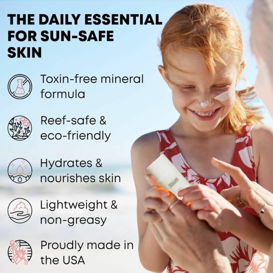 TALLOWRX Natural Mineral Sunscreen SPF 25 with Non-Nano Zinc Oxide, Red Raspberry & Coconut Oil – Reef Safe, Non-Toxic Moisturizing Sunblock for Face & Body (3.4 oz)
