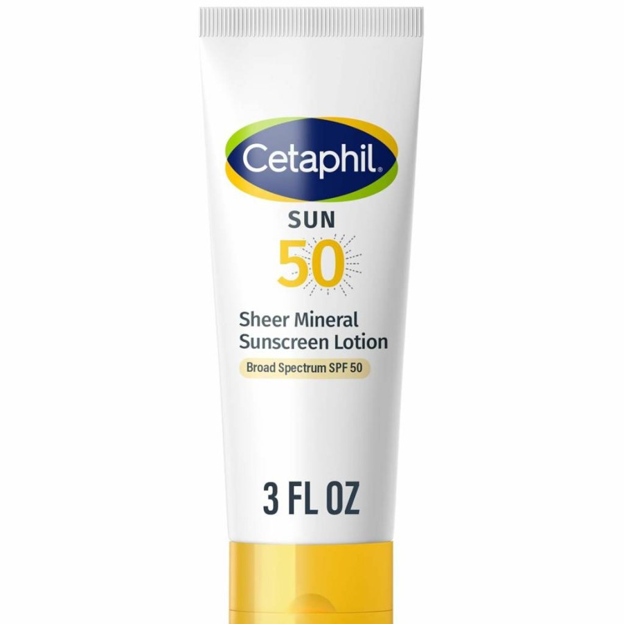 Cetaphil Sheer Mineral Sunscreen Stick SPF 50, 0.5 Oz - Zinc Oxide & Titanium Dioxide Broad Spectrum UVA/UVB Protection for Face & Body, Sensitive Skin