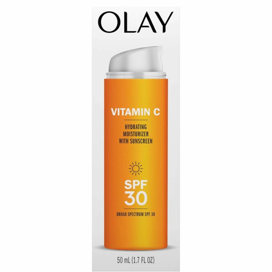 Olay Vitamin C + SPF 30 Daily Moisturizer for Hydration & Sun Protection, 1.7 oz