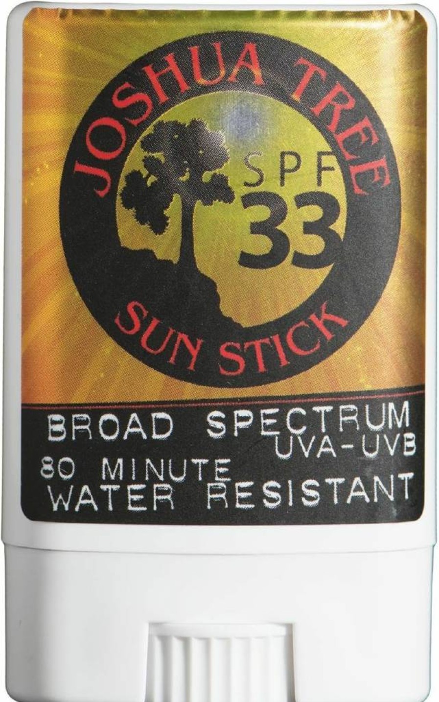Joshua Tree SPF 33 Natural Sunscreen Stick - UVA/UVB Protection, Water-Resistant, Vegan & Reef-Safe Sunblock for Face & Body