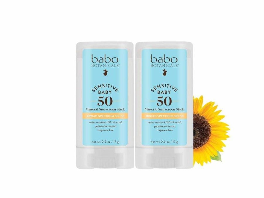 Amazon Baby Mineral Sunscreen Stick SPF 50 - Zinc Oxide, Fragrance-Free, Water Resistant - EWG Verified & NSF Certified - Safe for Sensitive Skin (Babies & Kids)