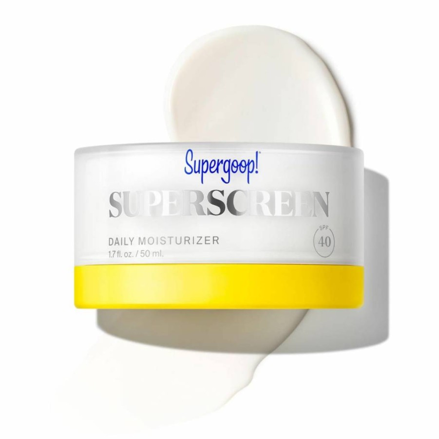 Supergoop! Superscreen Daily Moisturizer SPF 40 PA+++ with UV Protection, Hydration & Blue Light Defense - 1.7 Fl Oz