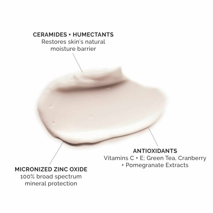MDSolarSciences Mineral Moisture Defense SPF 30 Sunscreen | Hydrating Ceramide Moisturizer | Broad Spectrum Water-Resistant UV Protection | No White Cast | Sensitive Skin Safe | 3.4 Fl Oz