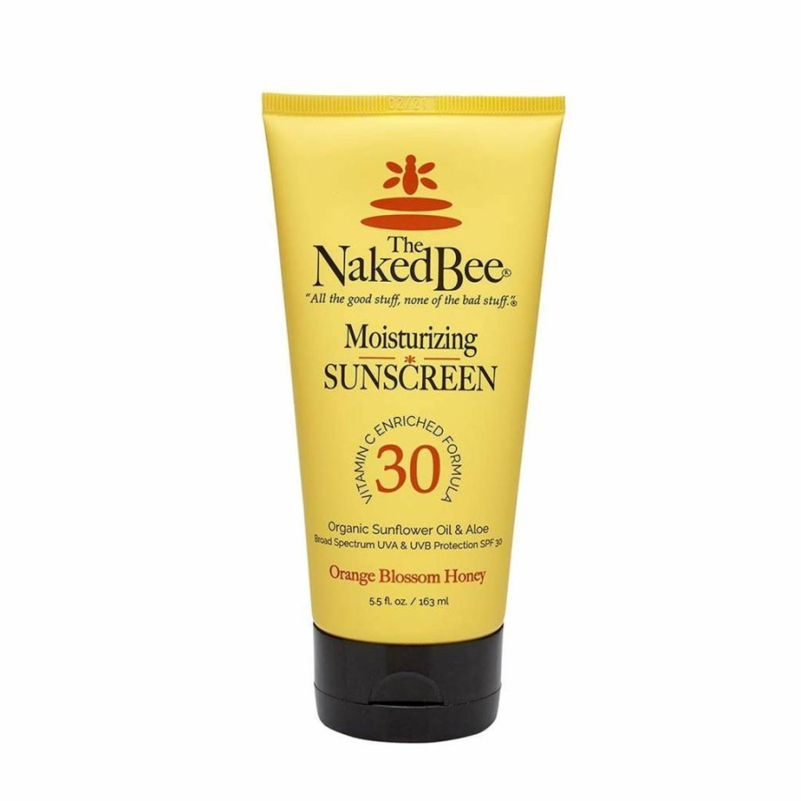 The Naked Bee SPF 30 Vitamin C Sunscreen Moisturizer with Sunflower Oil & Aloe - 5.5 Oz Face & Body Sunblock