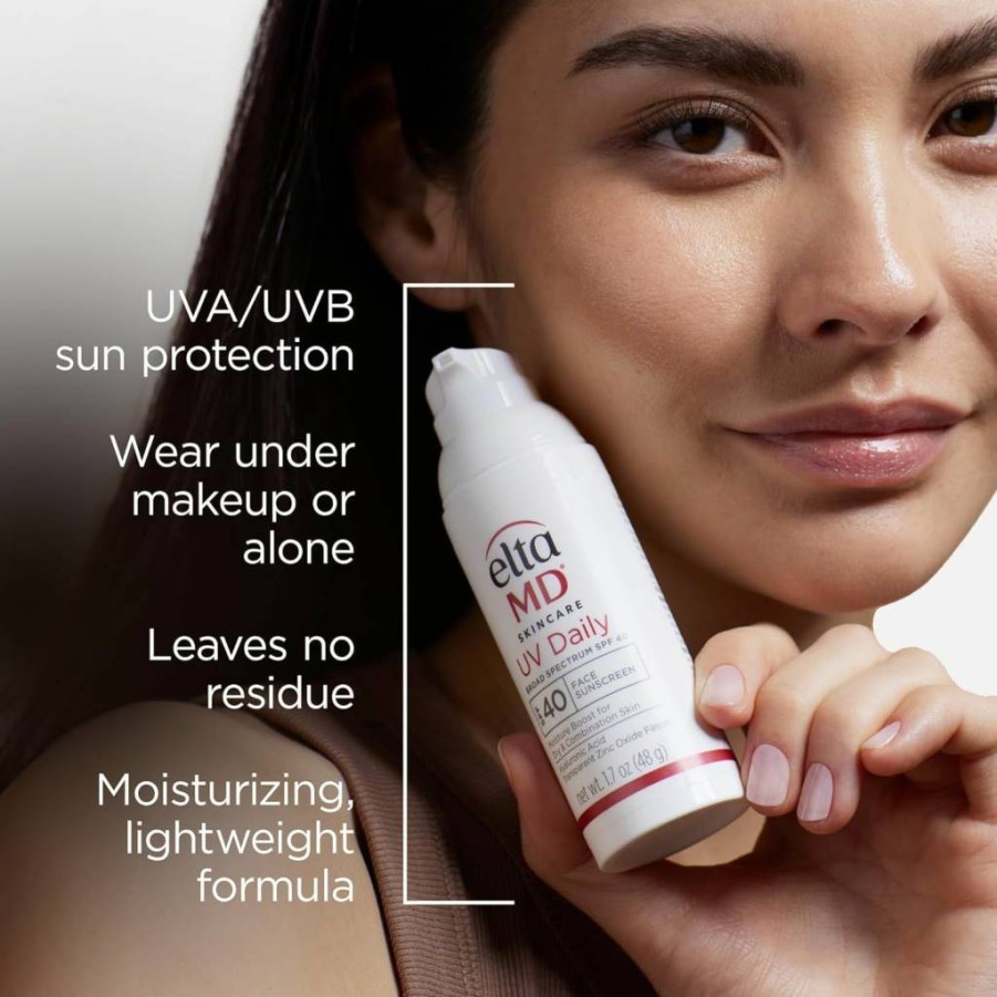 Amazon UV Daily Moisturizer with SPF 40 & Zinc Oxide, 1.7 Oz Pump – Oil-Free Face Sunscreen for Daily Hydration & Protection