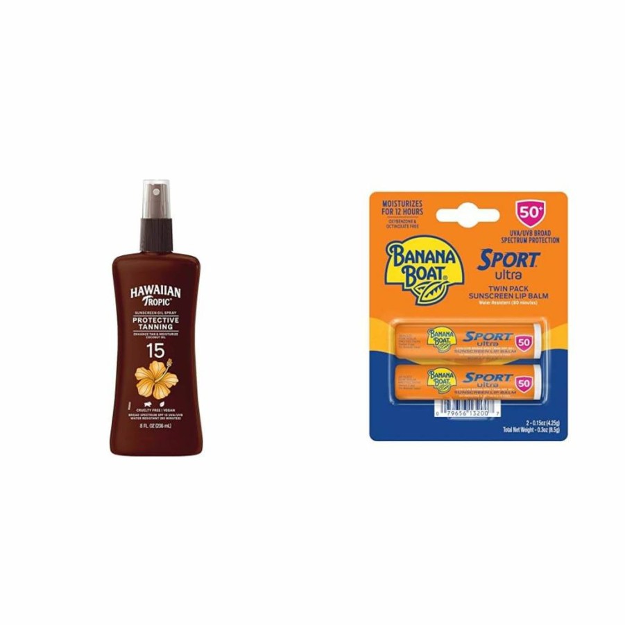 Hawaiian Tropic SPF 25 Tanning Oil Spray, 8 Fl Oz - Moisturizing Sun Protection for a Natural Glow