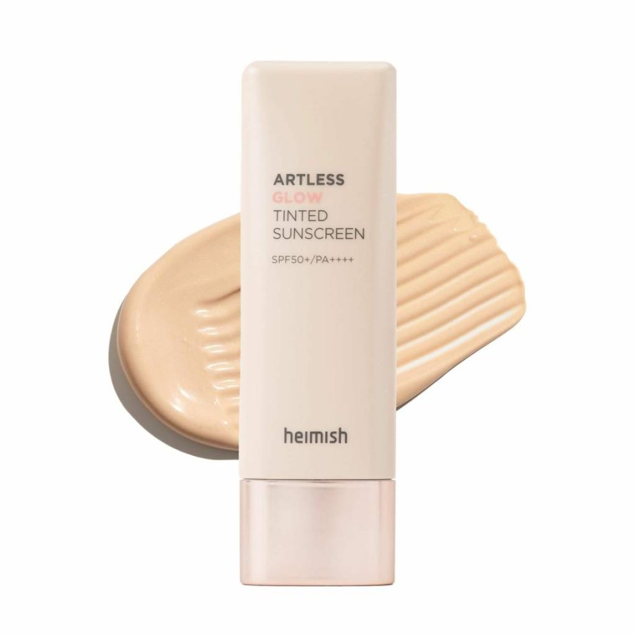 HEIMISH Artless Glow Base SPF 50+ PA++++ - Multifunctional Primer, Highlighter & Tone-Up Sunscreen - Lightweight, Hydrating, Non-Greasy Makeup Base - 40ml