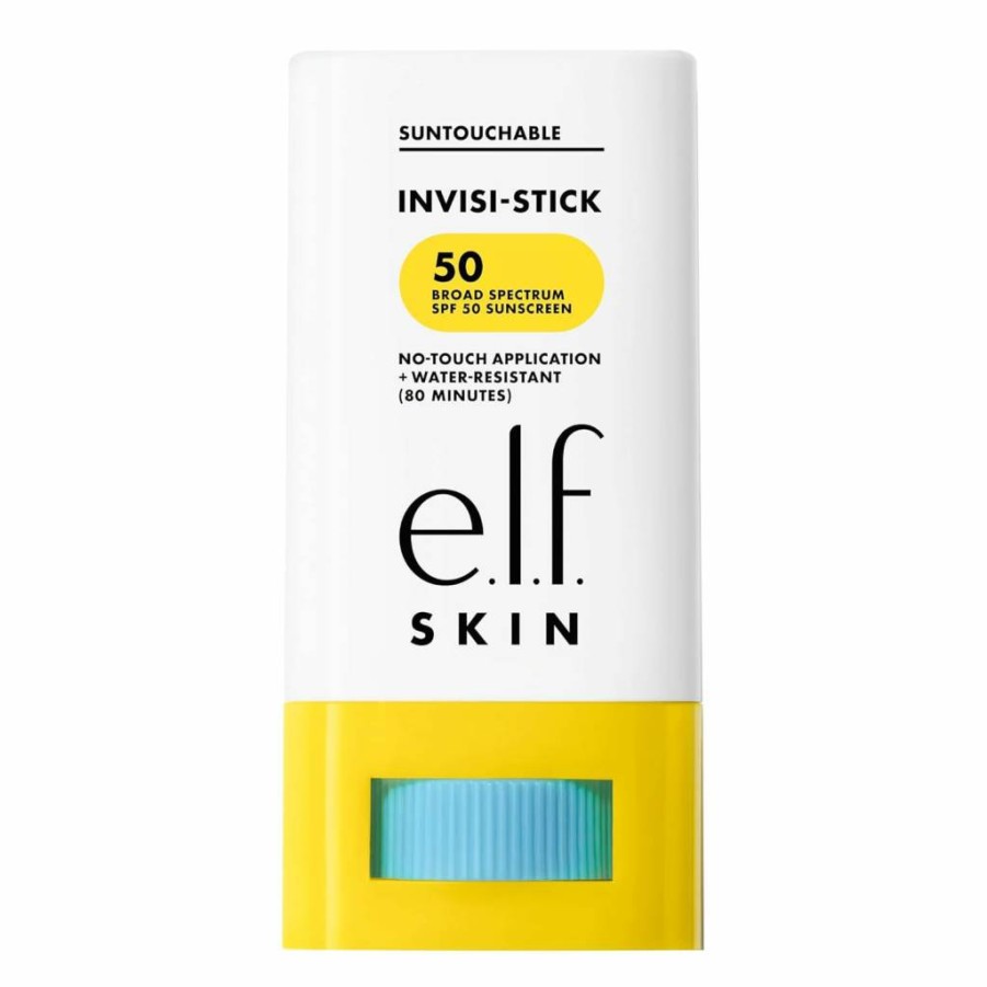 e.l.f. Suntouchable Invisi-Stick SPF 50 Clear Sunscreen with Sunflower Seed Oil, Vegan & Cruelty-Free, Natural Finish