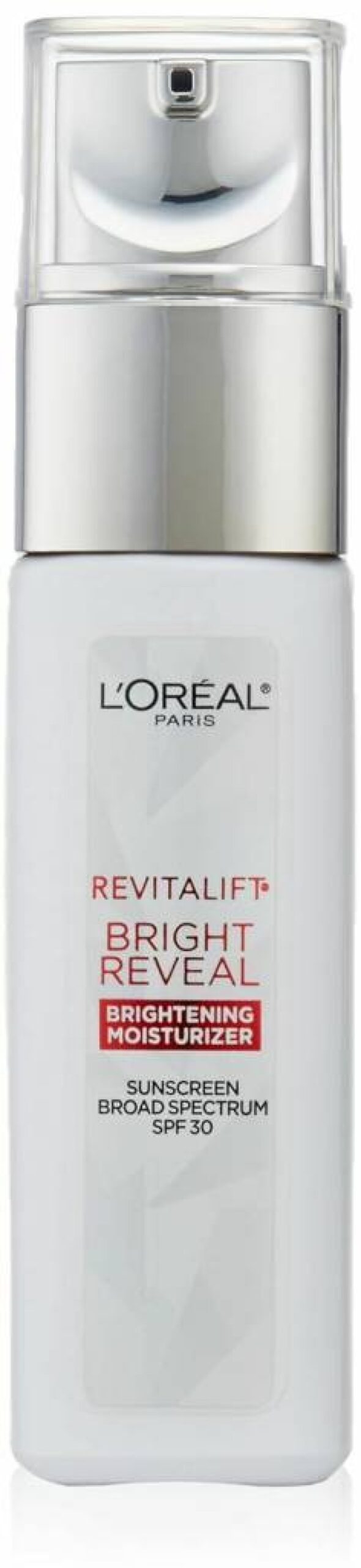L'Oreal Paris Revitalift Bright Reveal Anti-Aging Day Cream SPF 30 with Glycolic Acid, Vitamin C & Retinol for Wrinkle Reduction, 1 oz