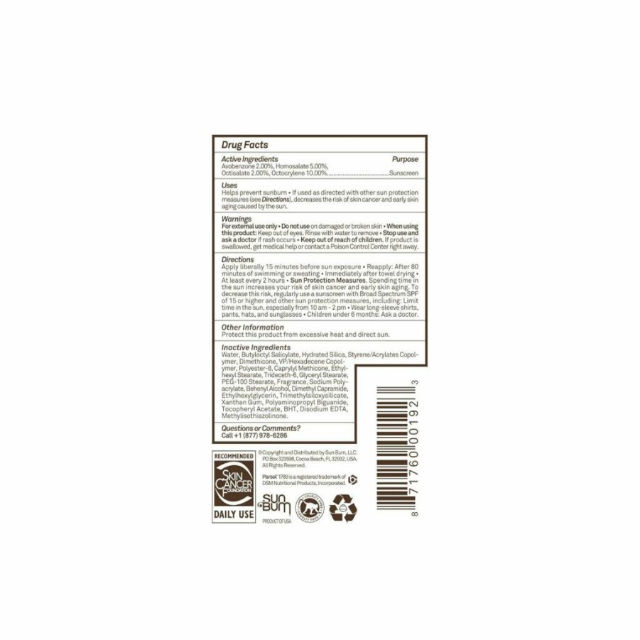 Sun Bum SPF 70 Sunscreen Lotion - Broad Spectrum UVA/UVB Protection, Water Resistant, Non-Greasy, Paraben & Gluten Free - 6 Oz