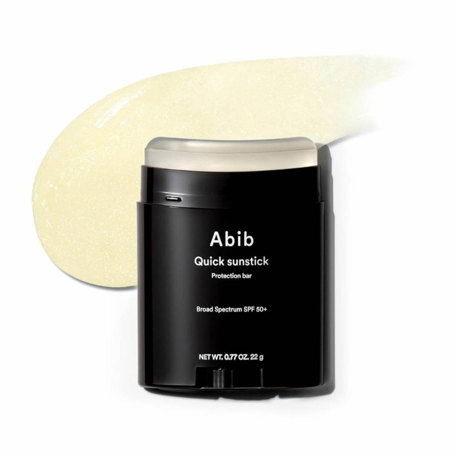 Abib Quick Sunstick Protection Bar SPF50+ PA+++ 0.77oz / 22g - Korean Sunscreen Stick with Centella Asiatica & Aloe Extract, No White Cast, Portable Suncare for Glowing Skin