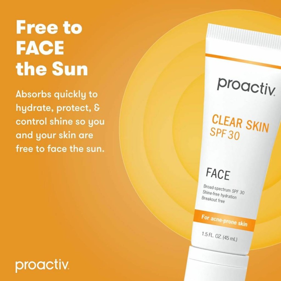 Proactiv Oil Free Matte Sunscreen SPF 30 for Acne-Prone & Oily Skin - Hydrating Facial Moisturizer with SPF for Sensitive Skin, 1.5 oz